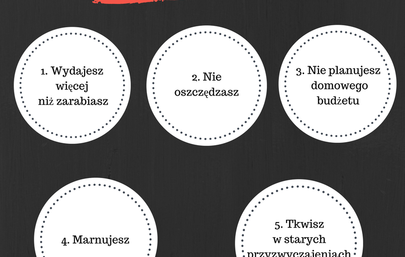 5 ZŁYCH NAWYKÓW FINANSOWYCH